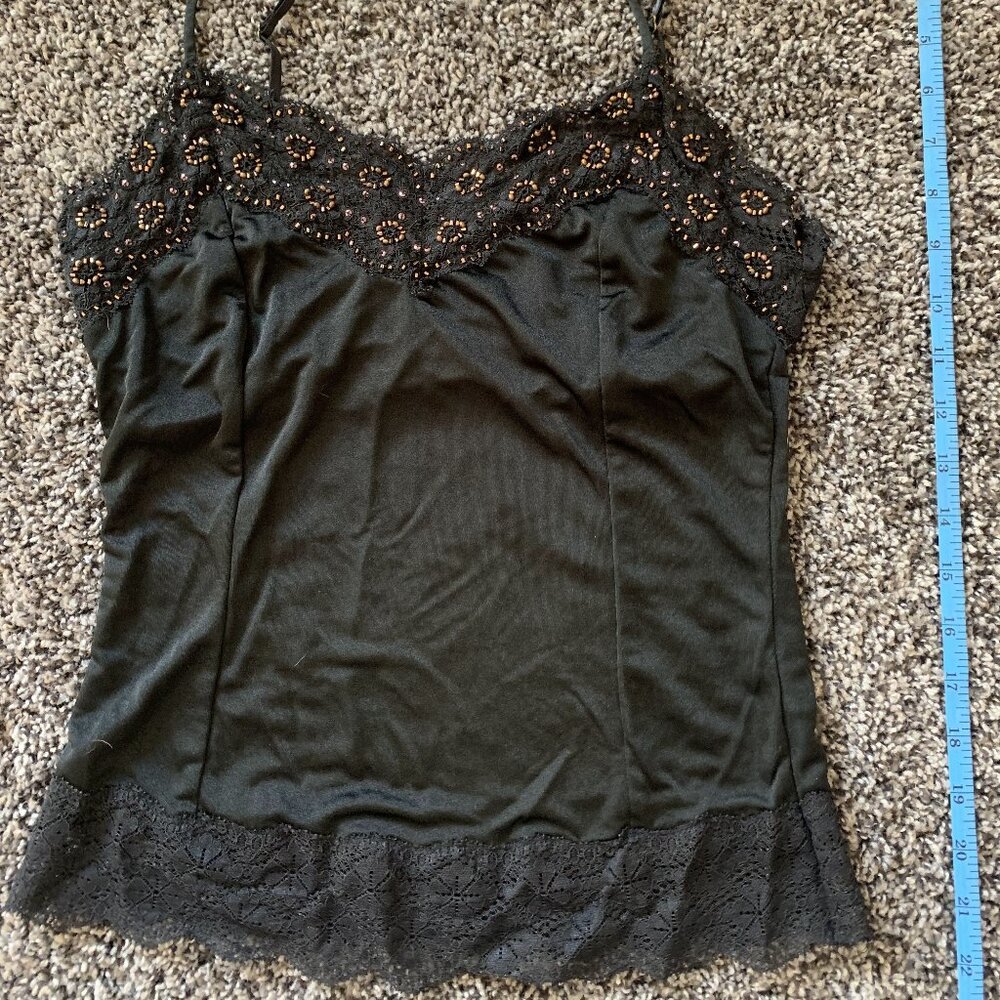 THE LIMITED black cami with copper beads, size small (S) - Picture 3 of 8